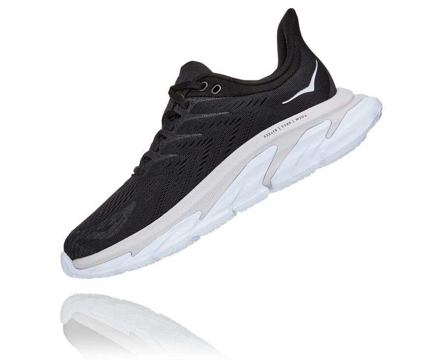 Hoka One One Tenisky Damske Čierne/Biele - Clifton Edge - 26184-FMKN